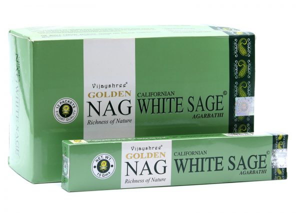 Incenso Naturale Golden Nag White Sage ( Salvia Bianca )  15 gr