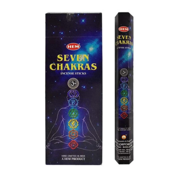 INCENSO HEM 7 CHACKRAS 20 STICKS