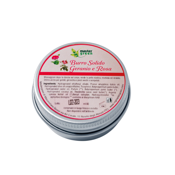 Burro Solido Geranio e Rosa 80 ml